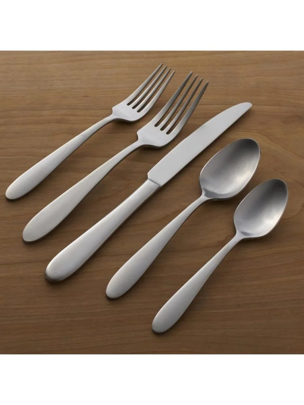 Everyday Flatware Set of 6 - Stainless Steel Dinner Spoons, Service for 6